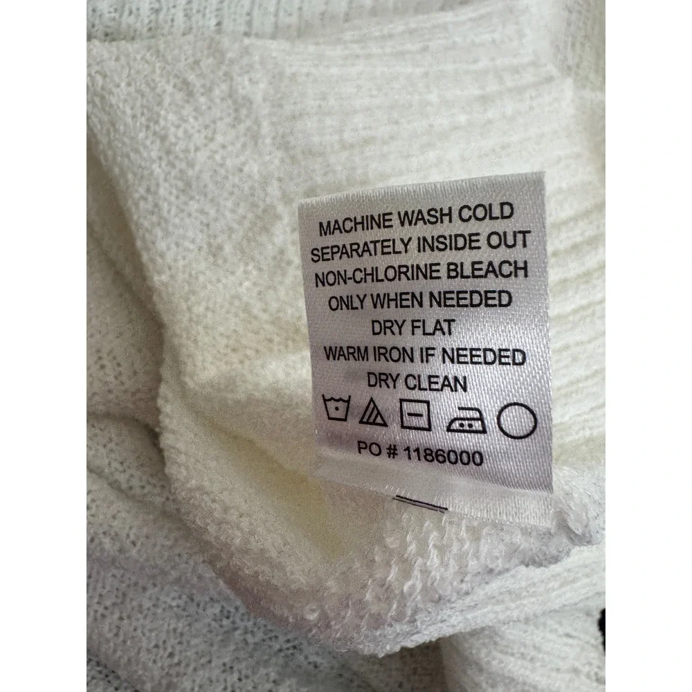 Show Me Your Mumu Woodsy Sweater Ciao Cocktail Graphic Knit White Medium NWT